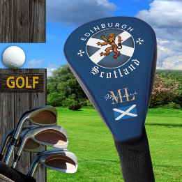 Vintage Scotland Golfing, Edinburgh, Scottish Flag Golf Head Cover