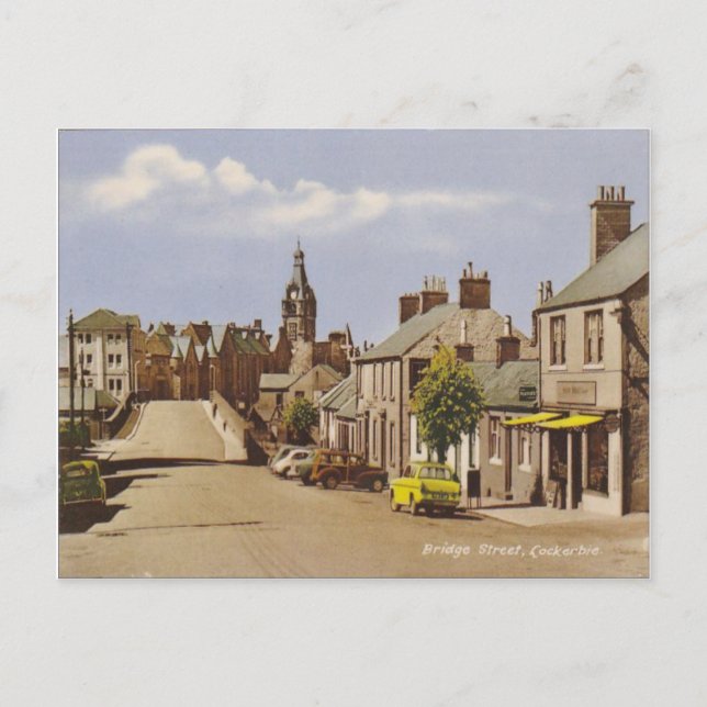 Vintage  Scotland, Lockerbie Postcard (Front)
