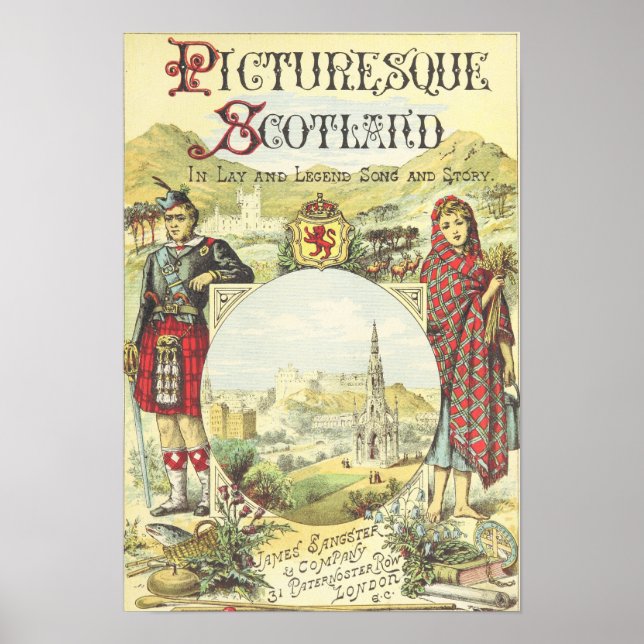 Vintage Scotland Tourism Poster (Front)