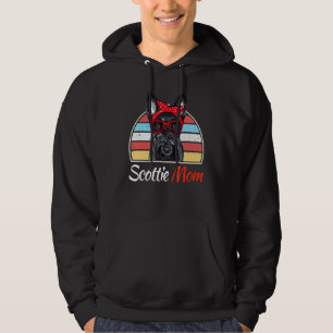 Vintage Scottie Mum Scottish Terrier Mama Dog Hoodie