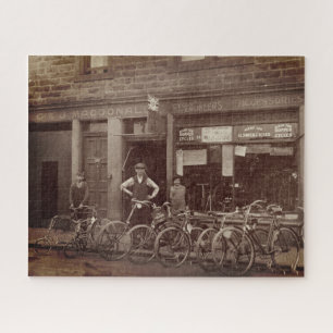 Vintage Scottish Bicycle Shop G J MacDonald c 1925 Jigsaw Puzzle