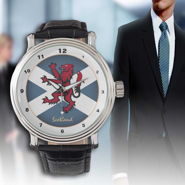 Vintage Scottish Flag, Lion & Scotland /fashion Wa Watch (Creator Uploaded)