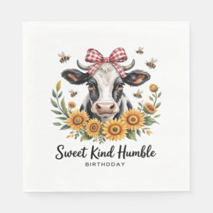 Vintage Scottish Highland Cow Art Oversized T-Shir Napkin