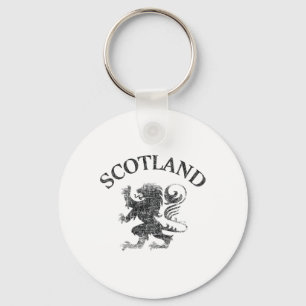 Vintage Scottish Lion Rampant Scotland Flag Rubgy  Key Ring