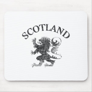 Vintage Scottish Lion Rampant Scotland Flag Rubgy Mouse Mat