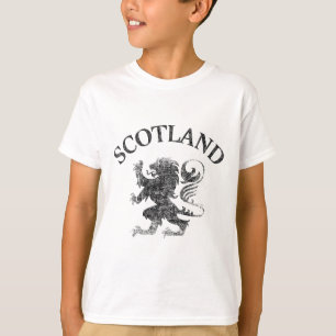 Vintage Scottish Lion Rampant Scotland Flag Rubgy T-Shirt
