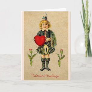 Vintage Scottish Valentine Greeting Card
