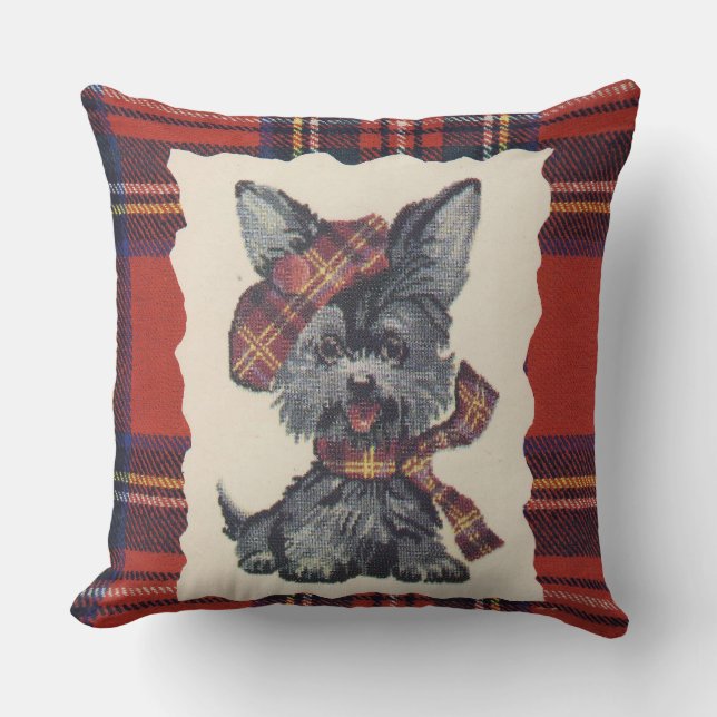 Vintage |Scotty Dog Cushion (Front)