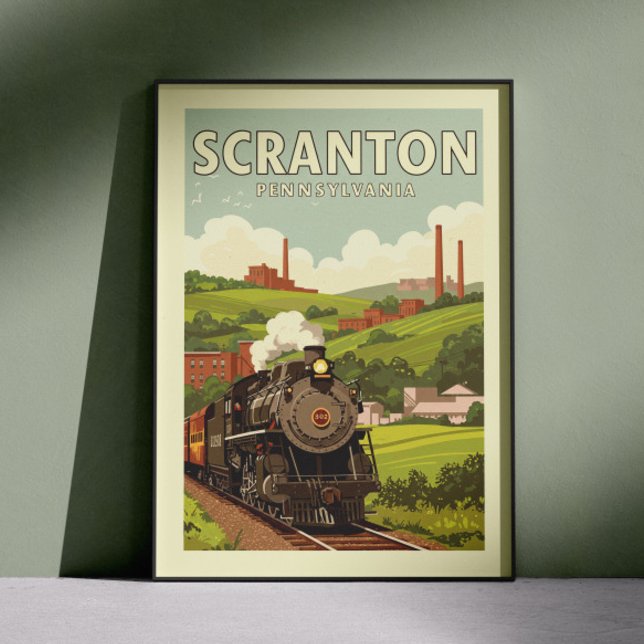 Vintage Scranton Pennsylvania Poster (Creator Uploaded)