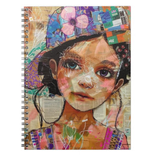 Vintage Scrapbook Collage Face (1) Notebook
