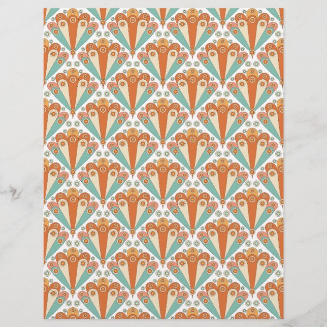 Vintage scrapbook paper with 2 different pattern (Back)