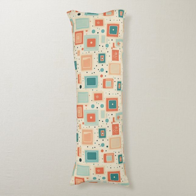 Vintage Scrapbook Pattern (2) Body Cushion (Front Vertical)