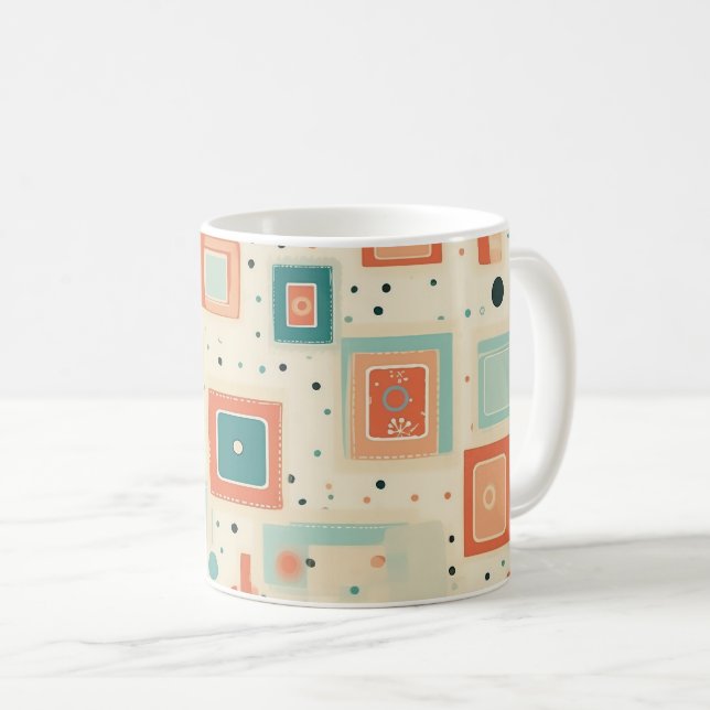 Vintage Scrapbook Pattern (2) Coffee Mug (Front Right)