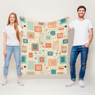 Vintage Scrapbook Pattern (2) Fleece Blanket