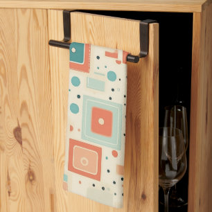Vintage Scrapbook Pattern (2) Tea Towel