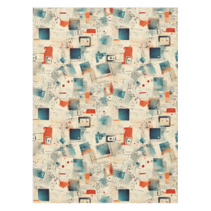 Vintage Scrapbook Pattern (3) Tablecloth