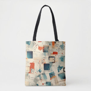 Vintage Scrapbook Pattern (3) Tote Bag