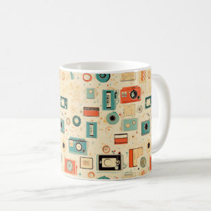 Vintage Scrapbook Pattern Coffee Mug