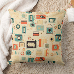 Vintage Scrapbook Pattern Cushion