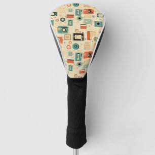 Vintage Scrapbook Pattern Golf Head Cover