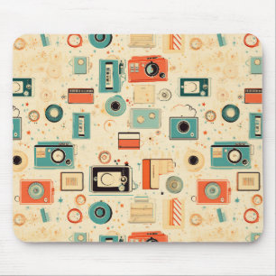 Vintage Scrapbook Pattern Mouse Mat