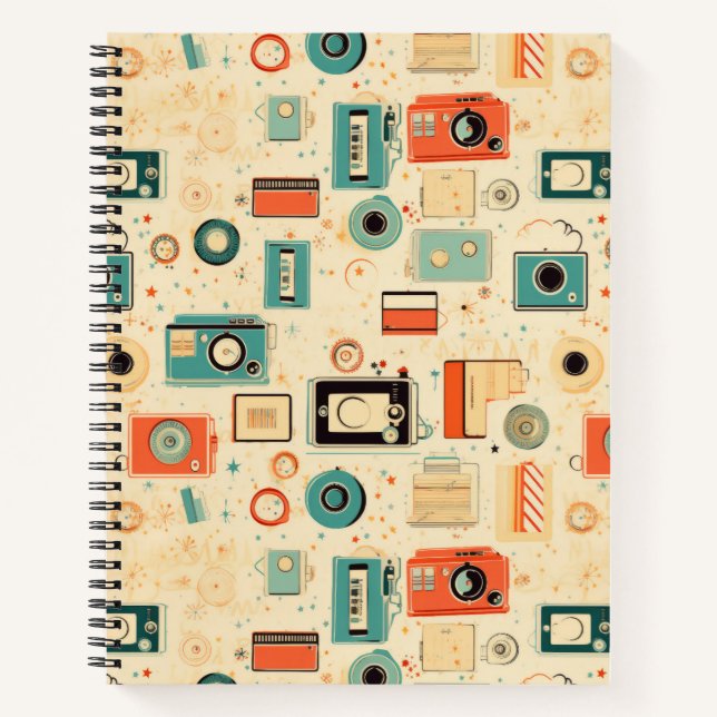 Vintage Scrapbook Pattern Notebook (Front)