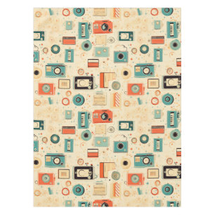 Vintage Scrapbook Pattern Tablecloth