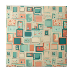 Vintage Scrapbook Pattern Tile