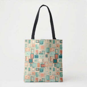 Vintage Scrapbook Pattern Tote Bag