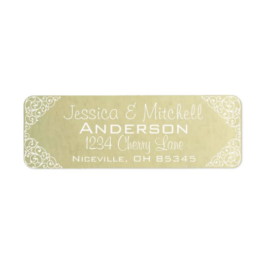 Vintage Scrapbook Return Address Label