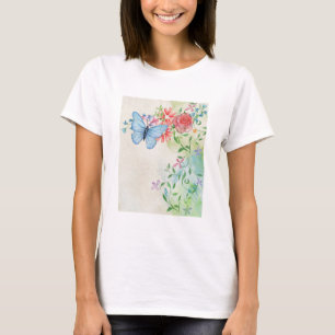 Vintage Scrapbook Watercolor Background Page T-Shirt