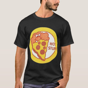 Vintage Scratch and Sniff Stickers Hot Stuff Pizza T-Shirt