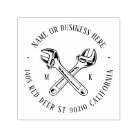 Vintage Screwdriver Monogram Name Return Address