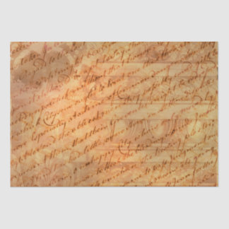 Vintage Script in Old Letter Shabby Chic Decoupage Tissue Paper