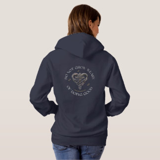 Vintage Scripture Celtic Heart in Cross Hoodie