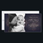 Vintage Scroll Chalkboard Christmas photo card<br><div class="desc">This chalkboard black,  gold and white photocard features fancy,  swirly scrollwork flourishes with text wishing the recipient a Merry Christmas. Customise with your own family photo! Perfectly,  delicately elegant.</div>