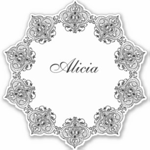 Vintage scroll frame