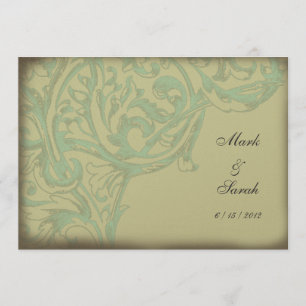 Vintage Scrolling Acanthus II Invitation