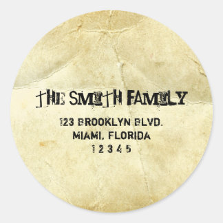 Vintage Scrolls Address Label Stickers