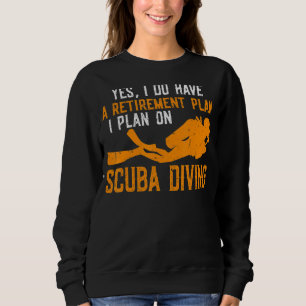 Vintage Scuba Diving Funny Scuba Diver Freedivin Sweatshirt