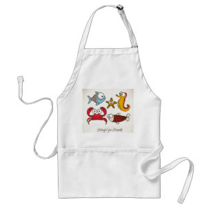 Vintage Sea Animals Apron