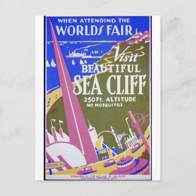 Vintage Sea Cliff, New York Postcard (Front)