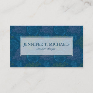 Vintage Sea Pattern Business Card