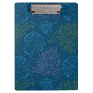 Vintage Sea Pattern Clipboard
