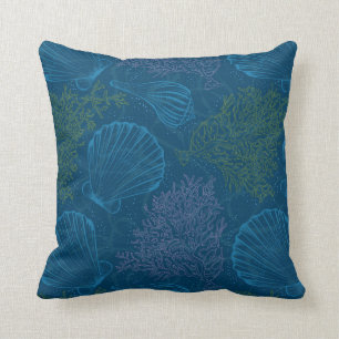 Vintage Sea Pattern Cushion