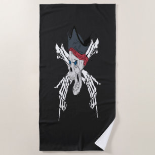 Vintage Sea Pirates Sail Beach Towel