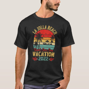 Vintage Sea Sand Sun Vacation 2022 California La J T-Shirt