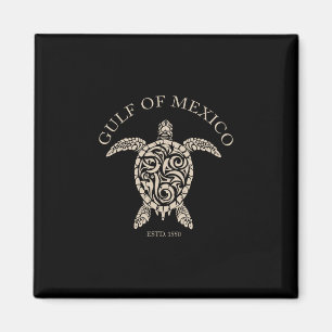 Vintage Sea Turtle Gulf Of Mexico Est 1550 Anti Tr Magnet