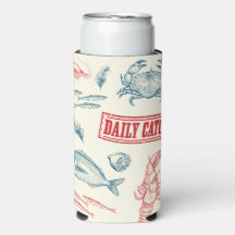 Vintage Seafood Daily Catch Seltzer Can Cooler