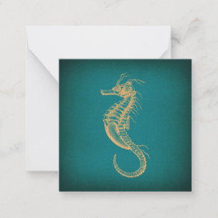 Vintage Seahorse Nautical Ocean Art Sea Horse Card